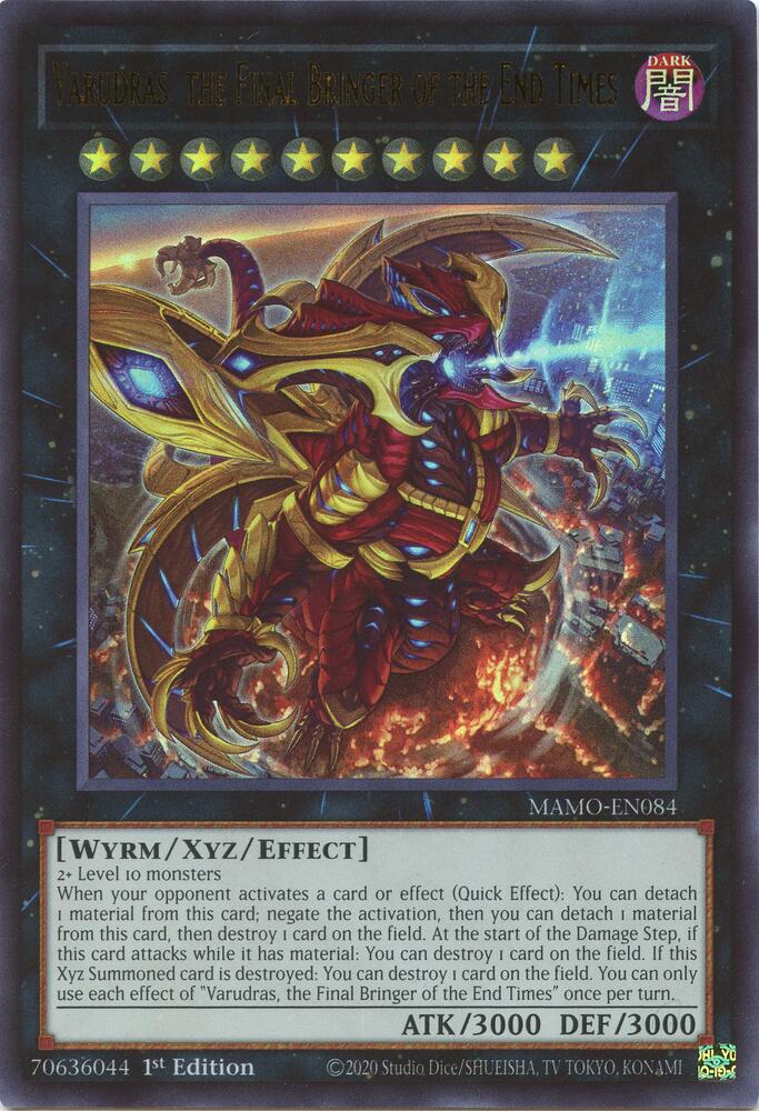 Varudras, the Final Bringer of the End Times MAMO-EN084 card from Magnificent Monsters