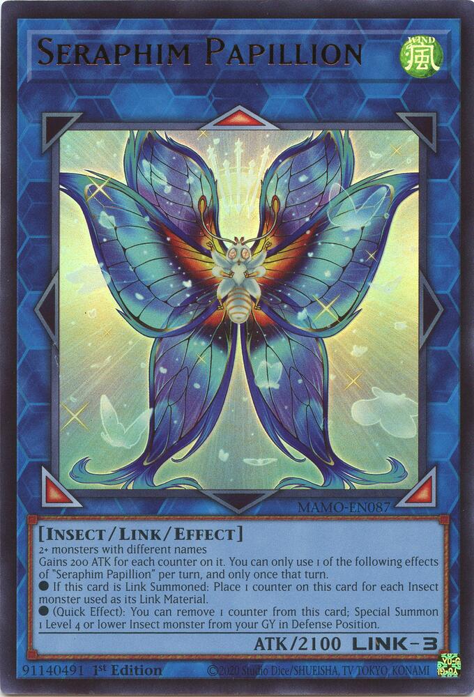 Seraphim Papillion MAMO-EN087 card from Magnificent Monsters