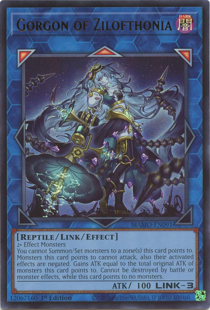 Gorgon of Zilofthonia MAMO-EN091 card from Magnificent Monsters