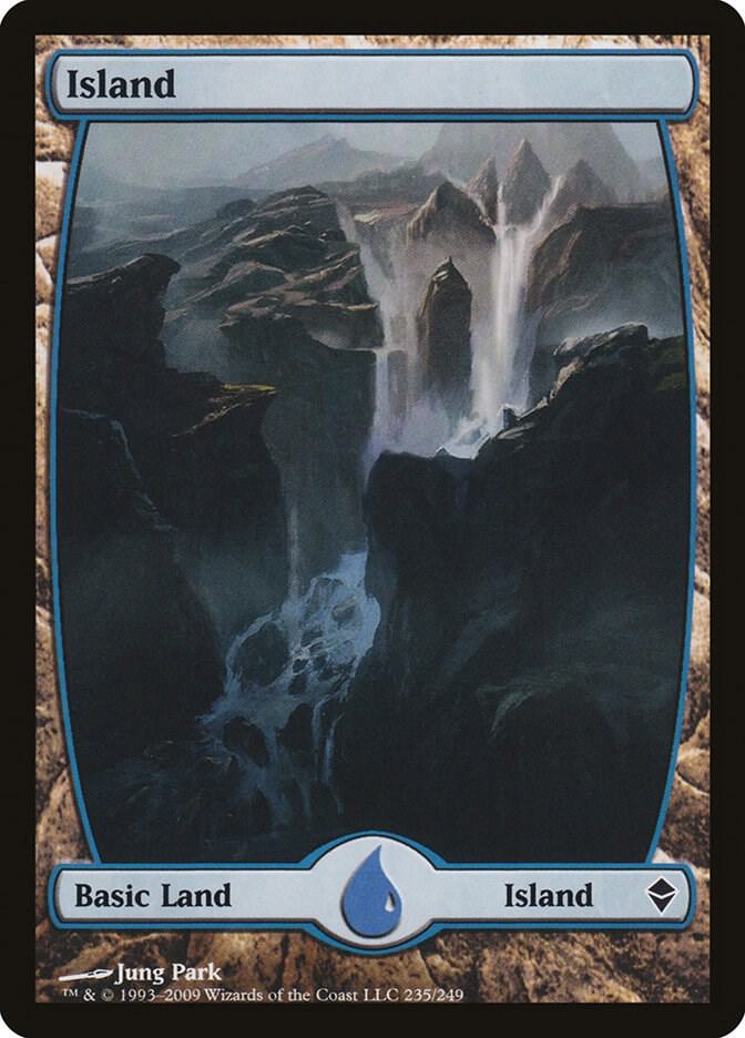 Island - Full Art 235 card from Zendikar