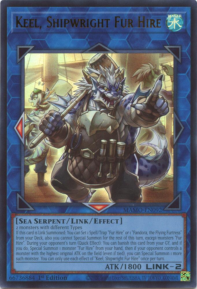 Keel, Shipwright Fur Hire MAMO-EN092 card from Magnificent Monsters