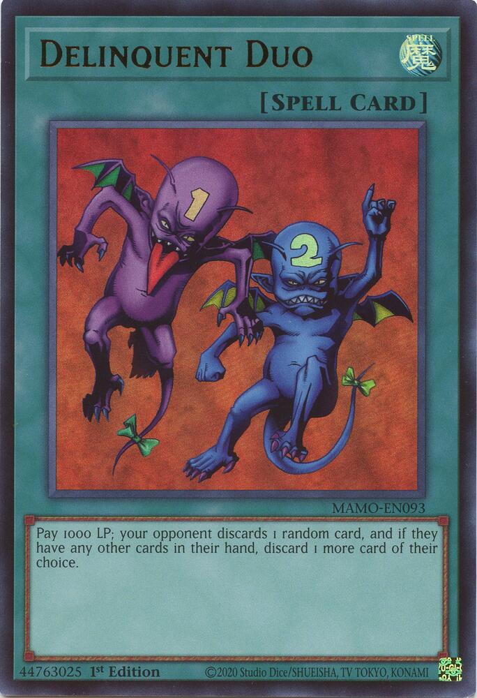 Delinquent Duo MAMO-EN093 card from Magnificent Monsters