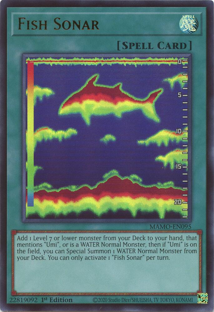 Fish Sonar MAMO-EN095 card from Magnificent Monsters