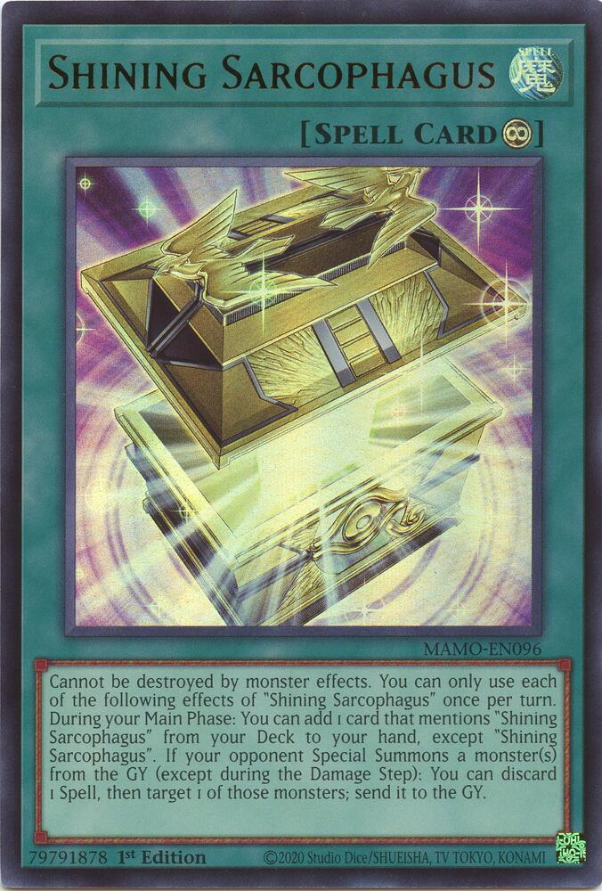 Shining Sarcophagus MAMO-EN096 card from Magnificent Monsters