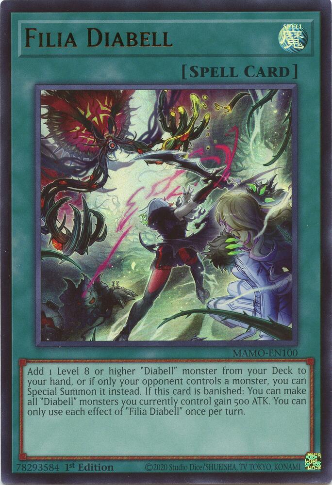Filia Diabell MAMO-EN100 card from Magnificent Monsters