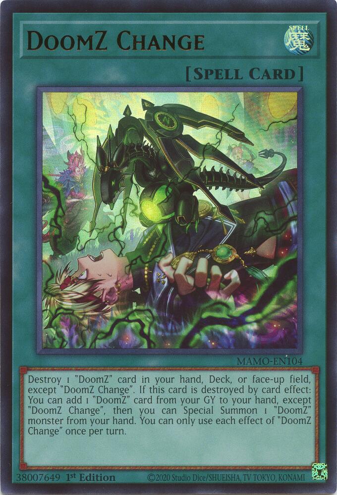 DoomZ Change MAMO-EN104 card from Magnificent Monsters