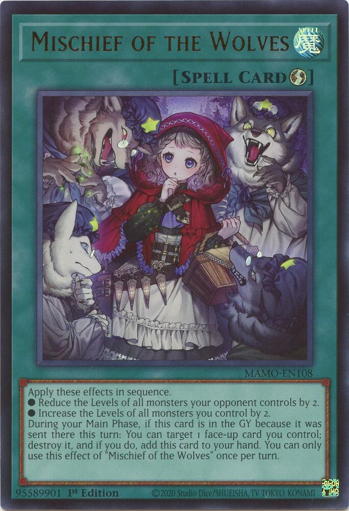 Mischief of the Wolves MAMO-EN108 card from Magnificent Monsters