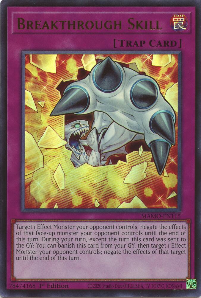 Breakthrough Skill MAMO-EN115 card from Magnificent Monsters