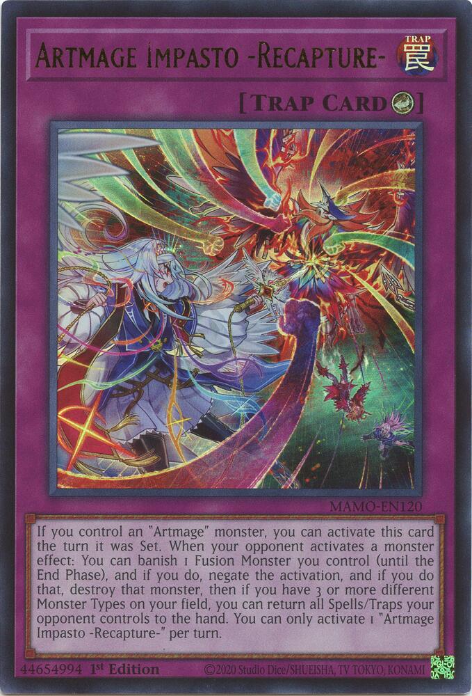 Artmage Impasto -Recapture- MAMO-EN120 card from Magnificent Monsters