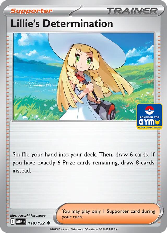 Lillie's Determination (GYM) 119/132 card from Southeast Asia Exclusives