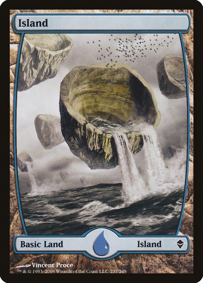 Island - Full Art 237 card from Zendikar