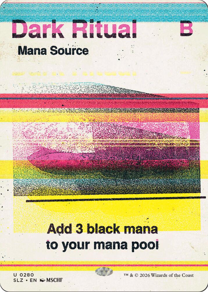 Dark Ritual 280 card from Secret Lair x MSCHF: The Zeta Set