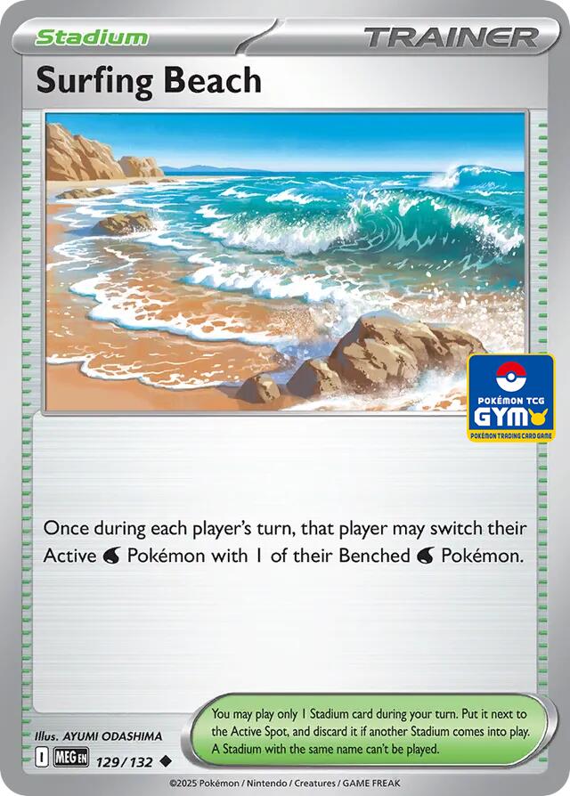 Surfing Beach (GYM) 129/132 card from Southeast Asia Exclusives