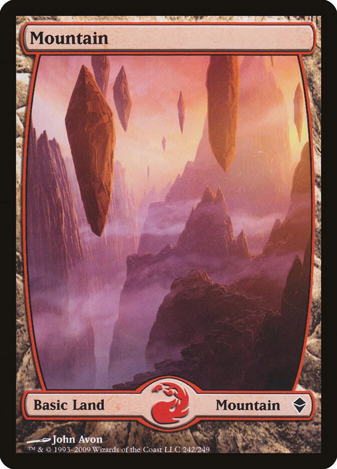 Mountain - Full Art 242 card from Zendikar