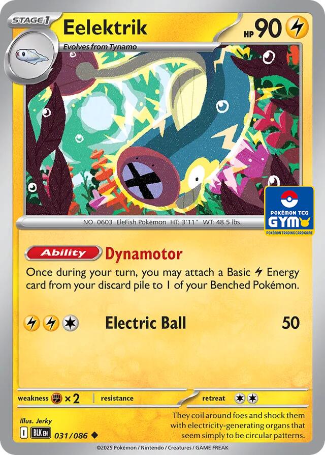 Eelektrik (GYM) 031/086 card from Southeast Asia Exclusives
