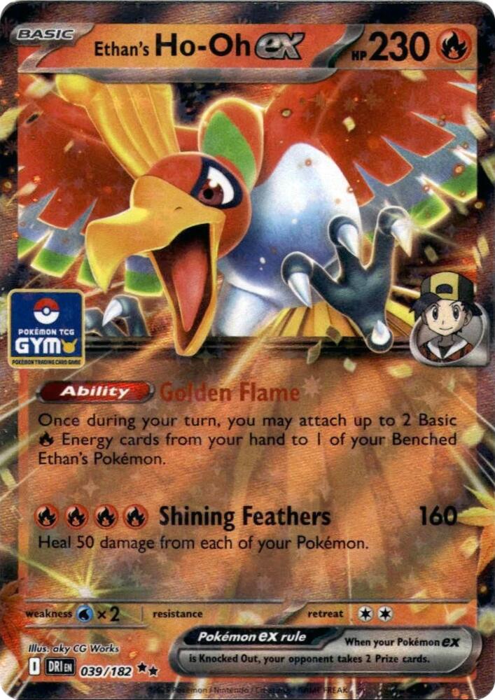 Ethan's Ho-Oh ex (GYM) 039/182 card from Southeast Asia Exclusives