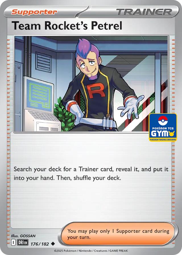 Team Rocket's Petrel (GYM) 176/182 card from Southeast Asia Exclusives