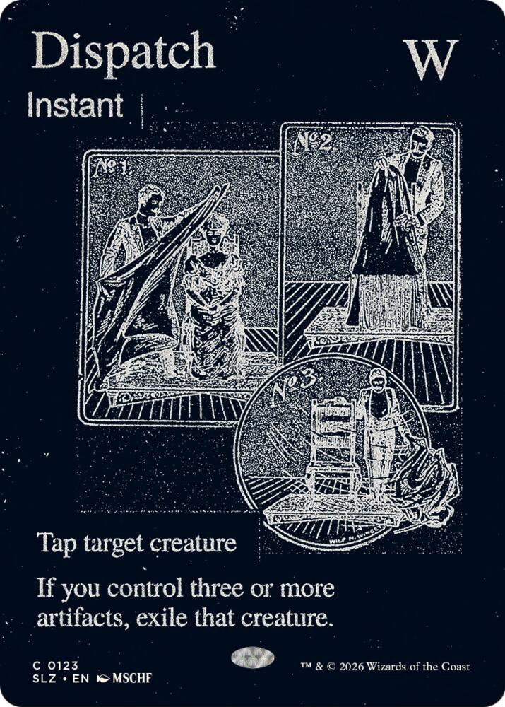 Dispatch 123 card from Secret Lair x MSCHF: The Zeta Set