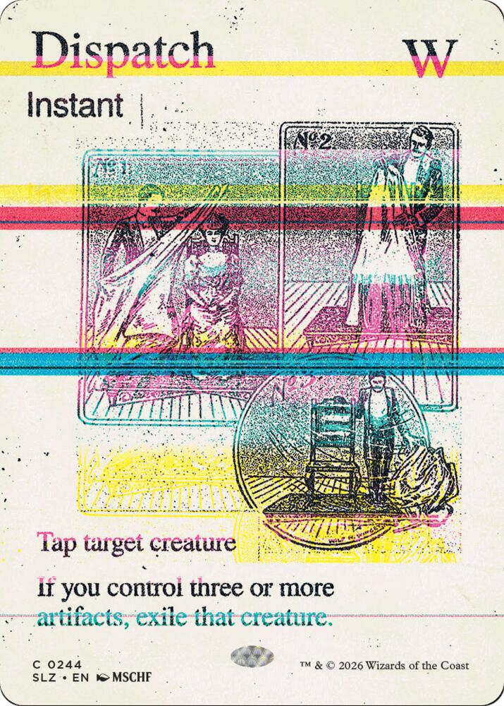 Dispatch 244 card from Secret Lair x MSCHF: The Zeta Set