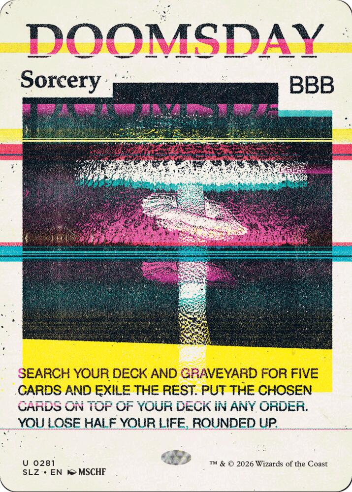 Doomsday 281 card from Secret Lair x MSCHF: The Zeta Set