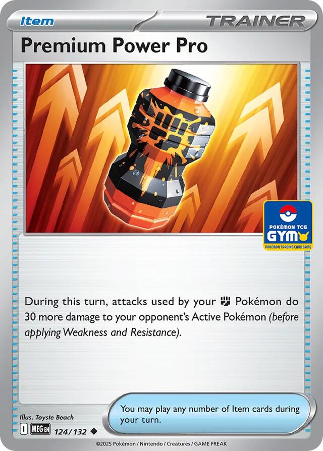 Premium Power Pro (GYM) 124/132 card from Southeast Asia Exclusives