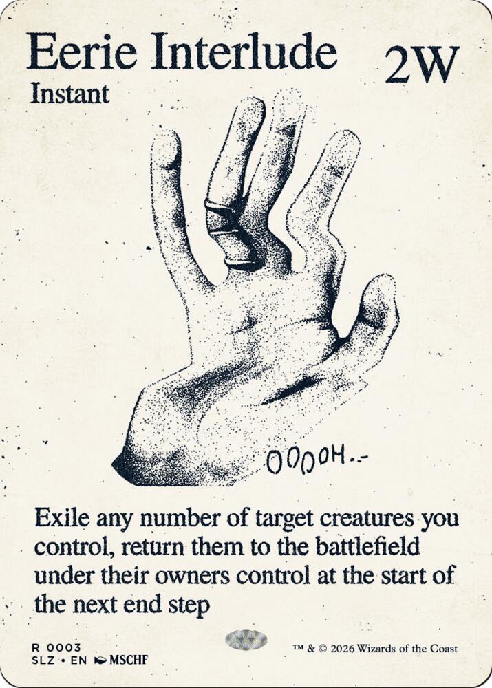 Eerie Interlude 3 card from Secret Lair x MSCHF: The Zeta Set