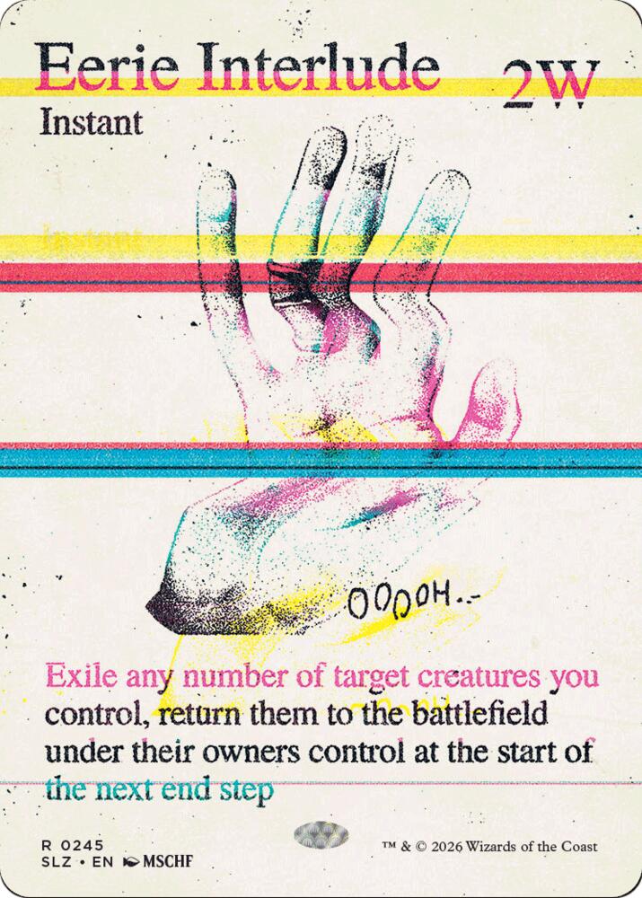 Eerie Interlude 245 card from Secret Lair x MSCHF: The Zeta Set