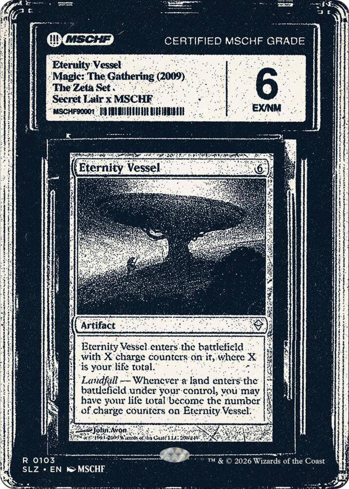 Eternity Vessel 103 card from Secret Lair x MSCHF: The Zeta Set