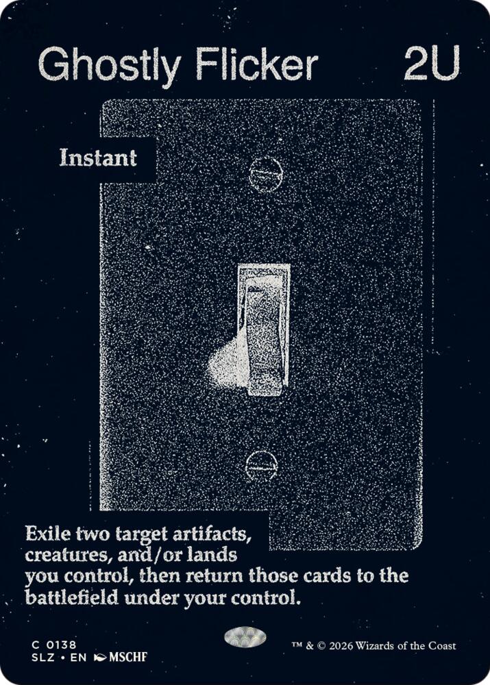 Ghostly Flicker 138 card from Secret Lair x MSCHF: The Zeta Set