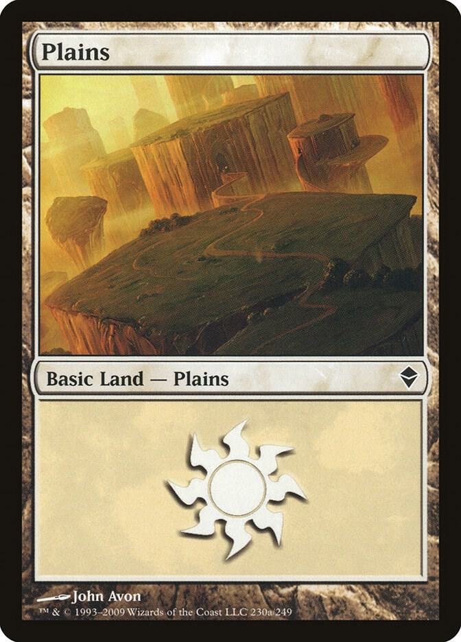 Plains 230a card from Zendikar