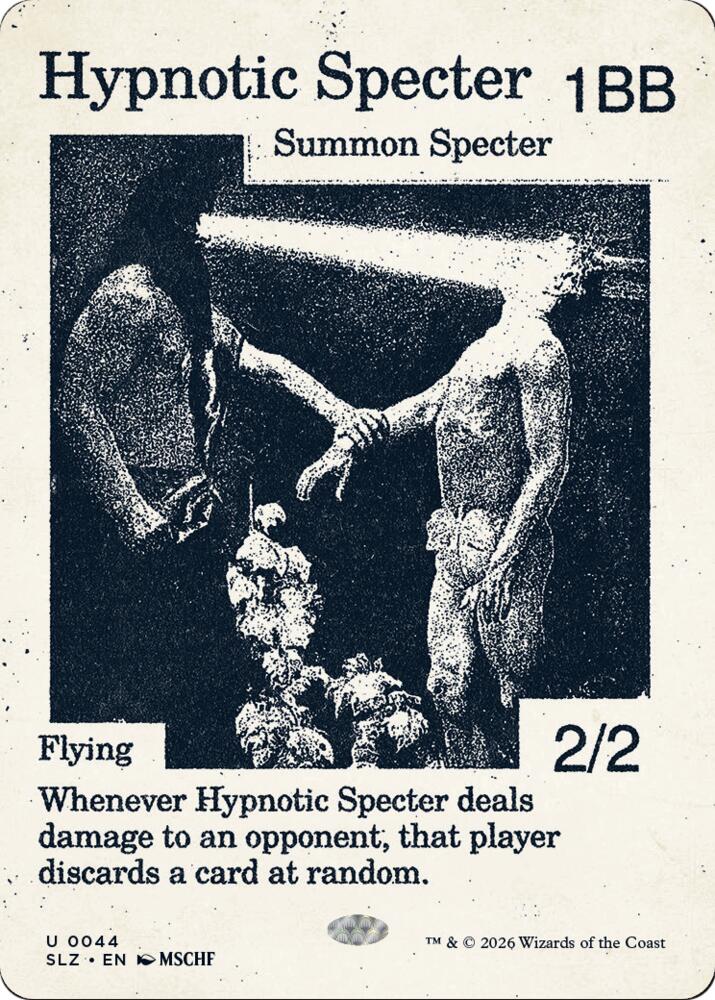 Hypnotic Specter 44 card from Secret Lair x MSCHF: The Zeta Set