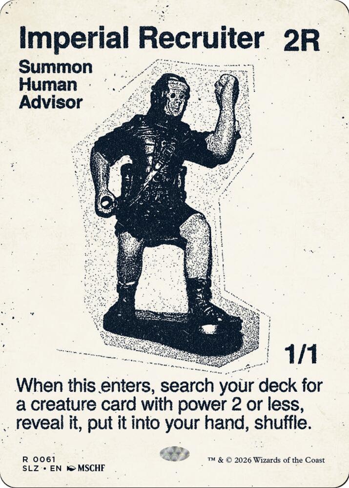 Imperial Recruiter 61 card from Secret Lair x MSCHF: The Zeta Set