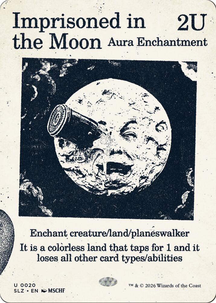 Imprisoned in the Moon 20 card from Secret Lair x MSCHF: The Zeta Set