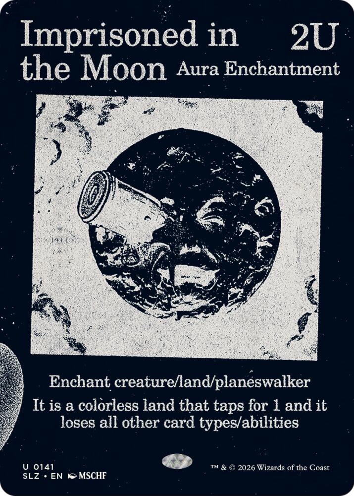 Imprisoned in the Moon 141 card from Secret Lair x MSCHF: The Zeta Set