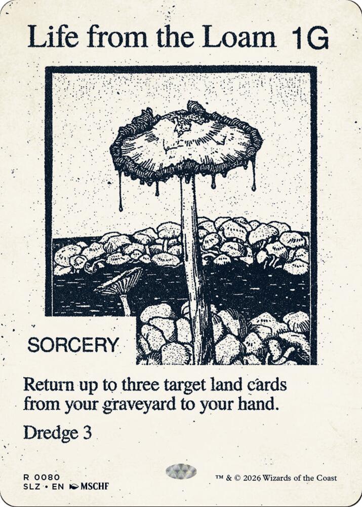 Life from the Loam 80 card from Secret Lair x MSCHF: The Zeta Set