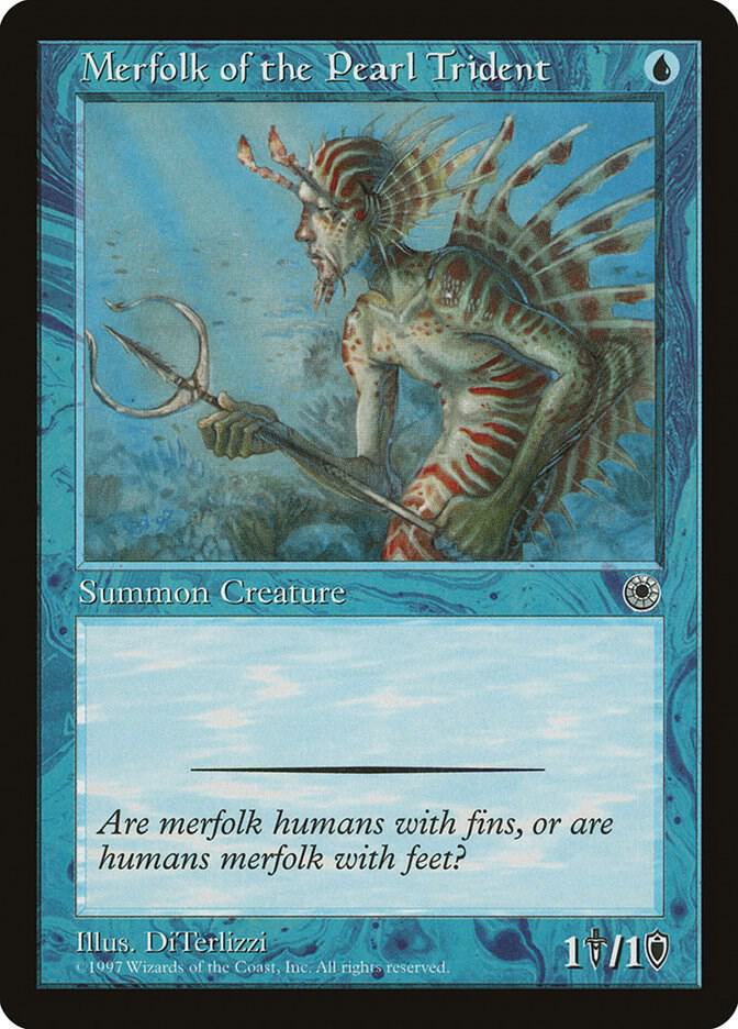 Merfolk of the Pearl Trident card from Portal