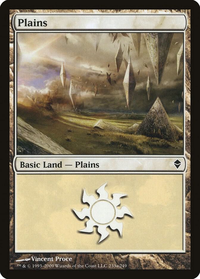Plains 233a card from Zendikar