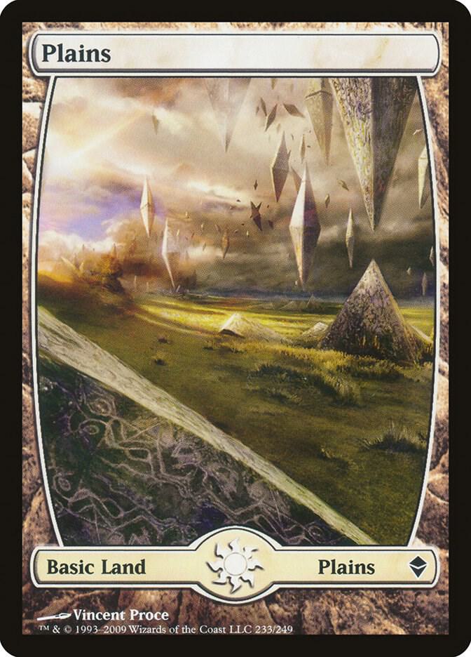 Plains - Full Art 233 card from Zendikar