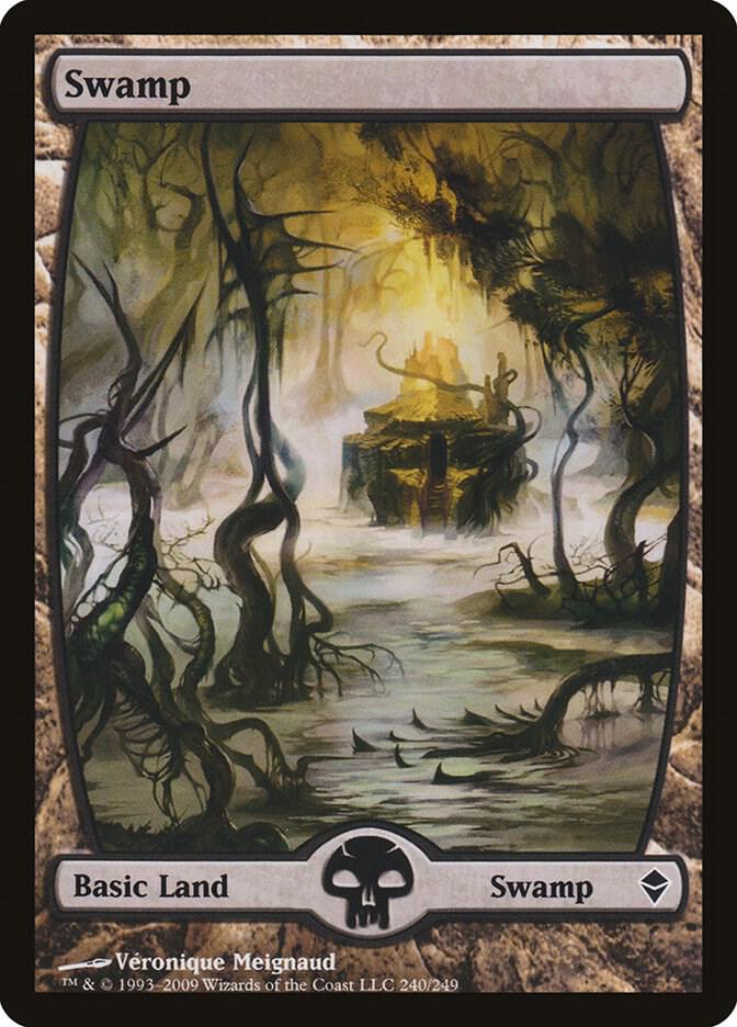 Swamp - Full Art 240 card from Zendikar