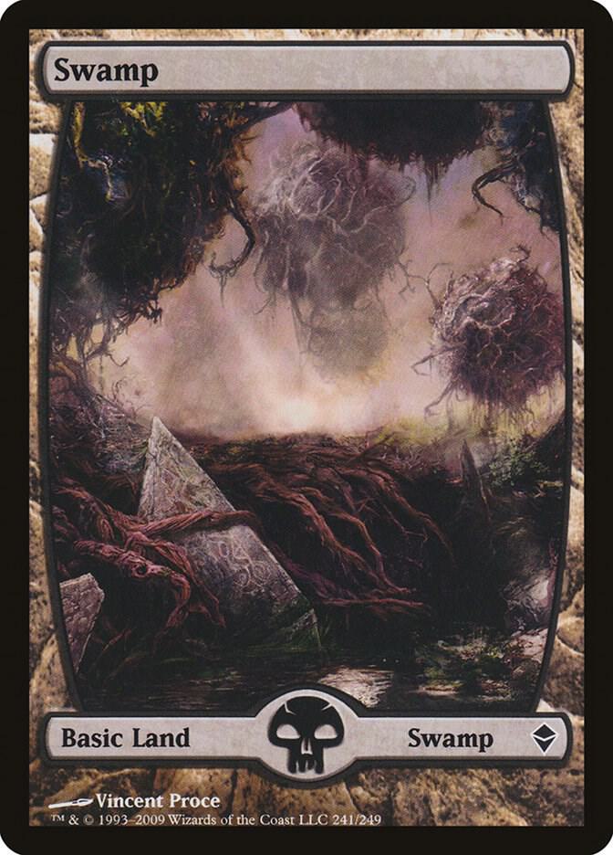 Swamp - Full Art 241 card from Zendikar