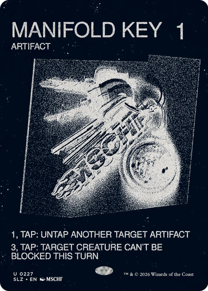Manifold Key 227 card from Secret Lair x MSCHF: The Zeta Set