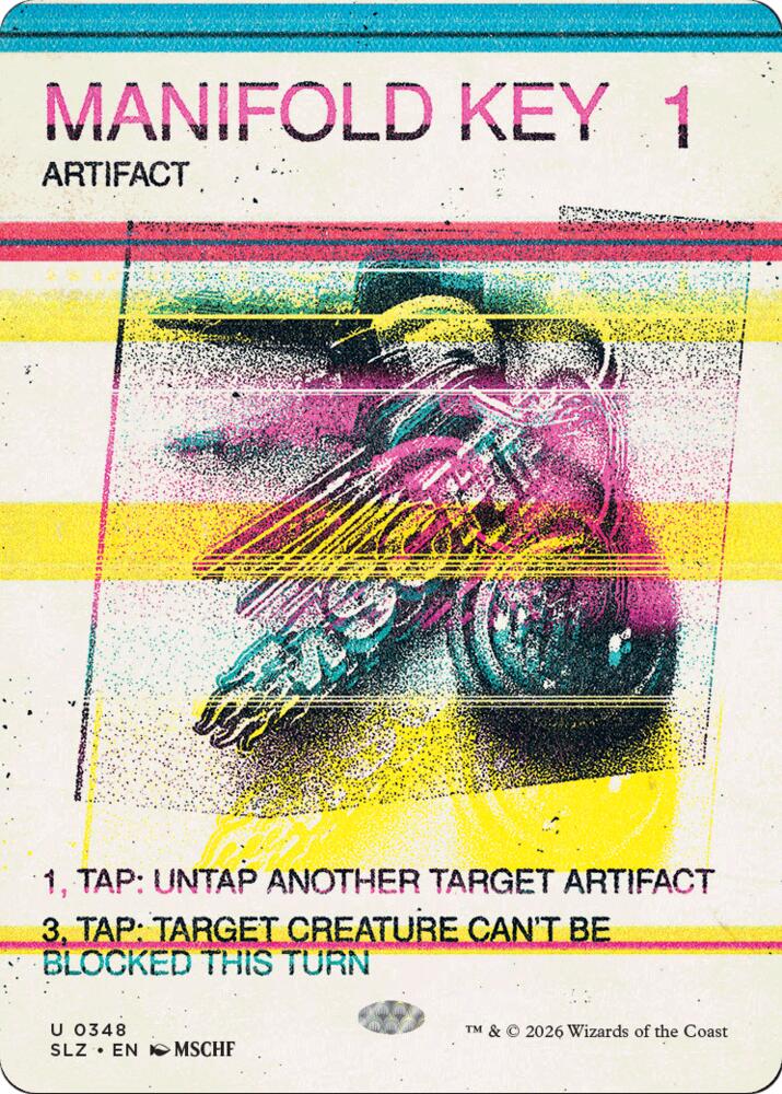 Manifold Key 348 card from Secret Lair x MSCHF: The Zeta Set