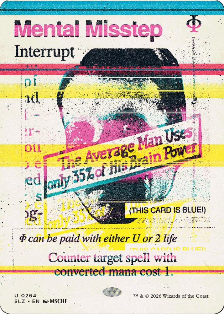 Mental Misstep 264 card from Secret Lair x MSCHF: The Zeta Set