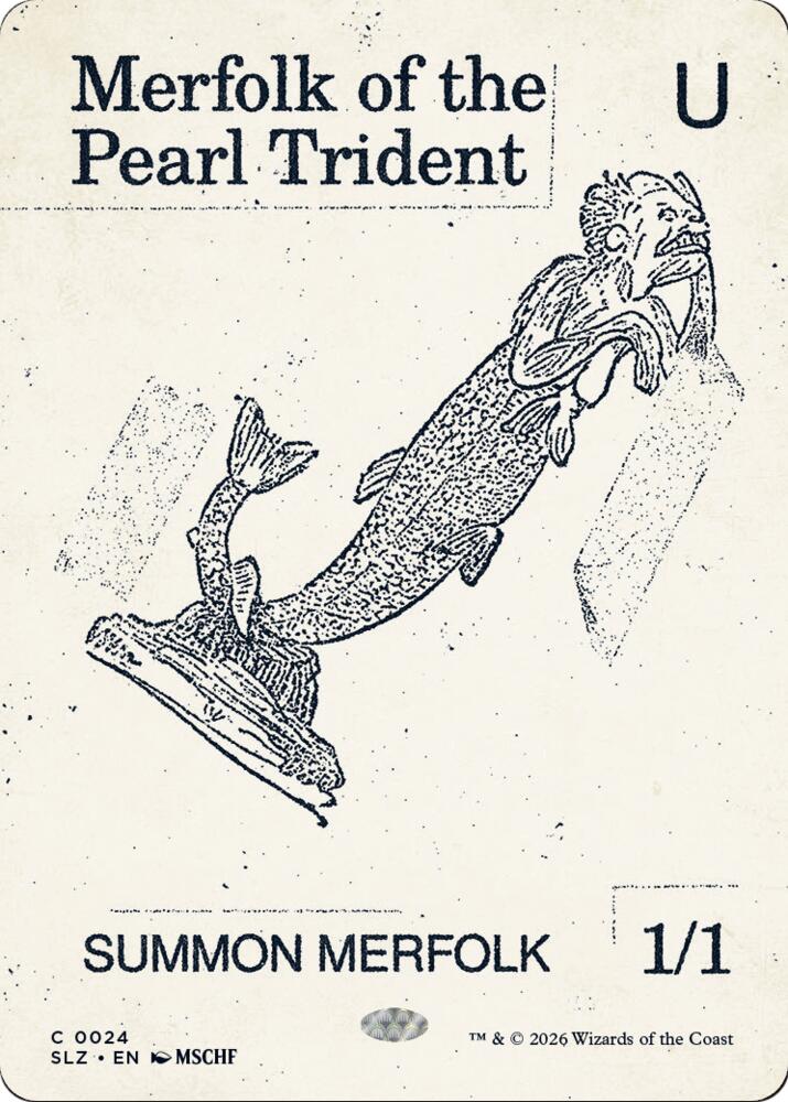 Merfolk of the Pearl Trident 24 card from Secret Lair x MSCHF: The Zeta Set