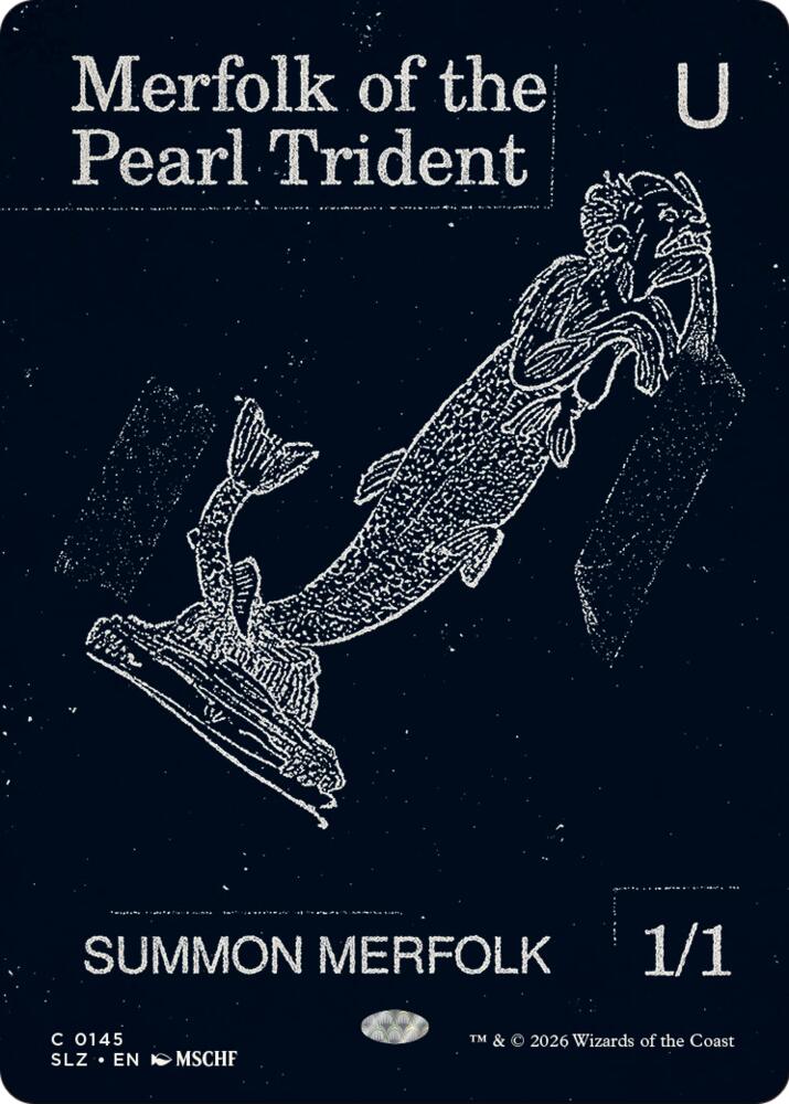 Merfolk of the Pearl Trident 145 card from Secret Lair x MSCHF: The Zeta Set