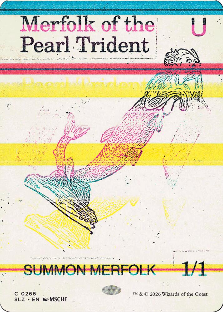 Merfolk of the Pearl Trident 266 card from Secret Lair x MSCHF: The Zeta Set