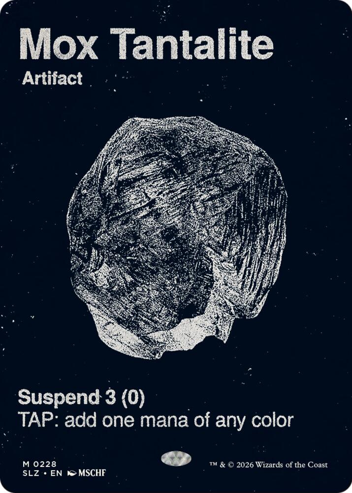 Mox Tantalite 228 card from Secret Lair x MSCHF: The Zeta Set