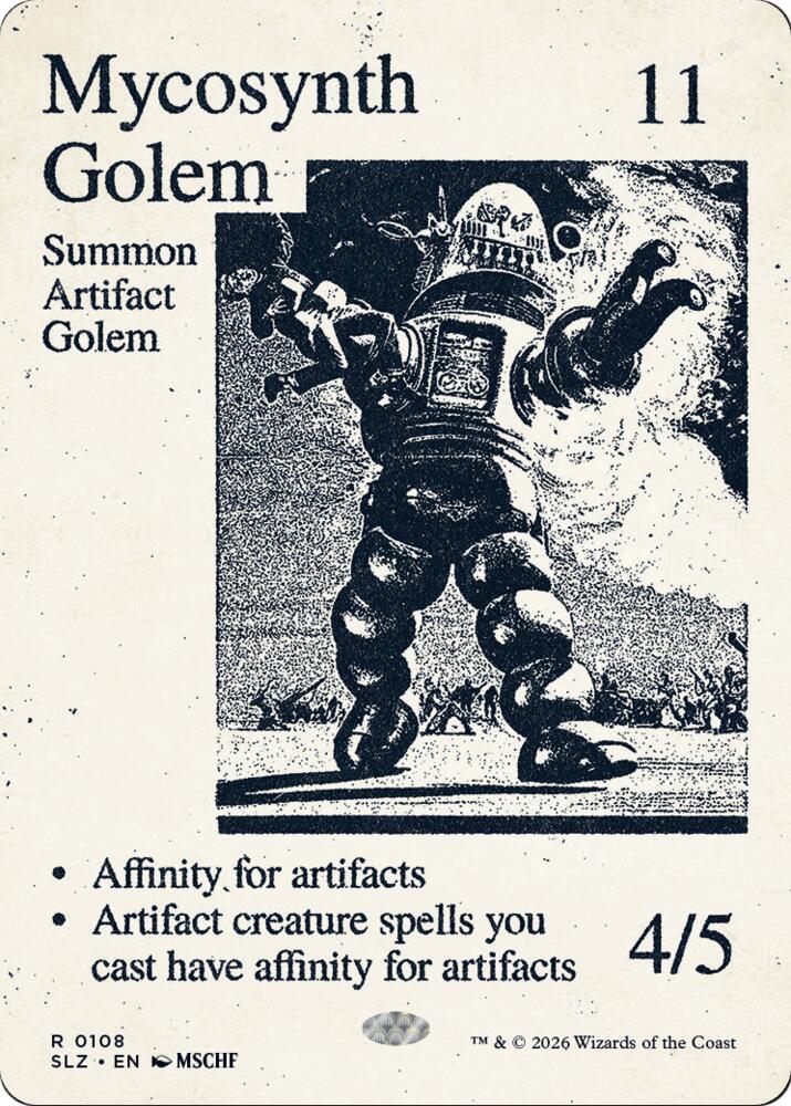 Mycosynth Golem 108 card from Secret Lair x MSCHF: The Zeta Set