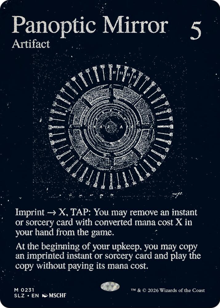 Panoptic Mirror 231 card from Secret Lair x MSCHF: The Zeta Set