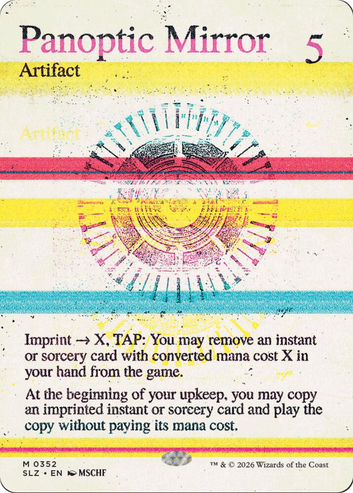 Panoptic Mirror 352 card from Secret Lair x MSCHF: The Zeta Set